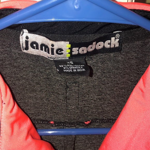 XS Jamie Sadock Grey and Salmon Women’s Golf Polo - Picture 3 of 3